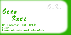 otto kati business card
